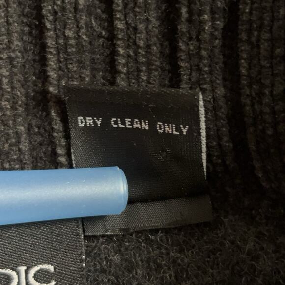 Nordic Design Wool Sweater Jacket Womens XL Gray Full Zip Snowflake Cardigan - Picture 8 of 8